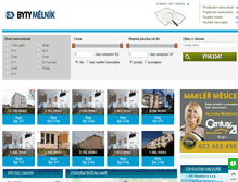 Tablet Screenshot of byty-melnik.com